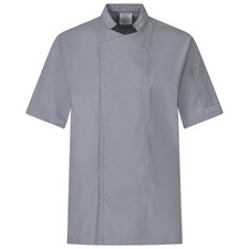 Nozomi Veste de cuisine unisexe noir/blanc vêtement de cuisine professionnel ...