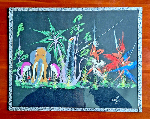 Joli tableau art africain - tableau, d'art
