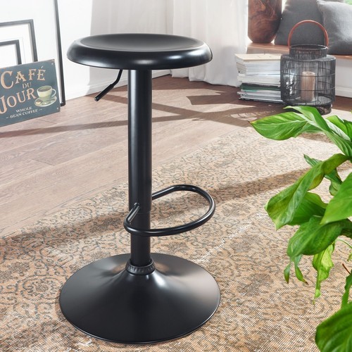 Finebuy tabouret bar noir - tabouret, de