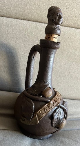 Bouteille terre cuite calvados - bouteille,
