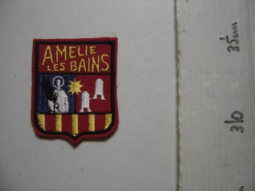 Amelie les bains ecusson brode - les,
