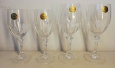 Lot of 4 crystal glasses d'Arques H 18.5 CM H17 CM VINTAGE decoration