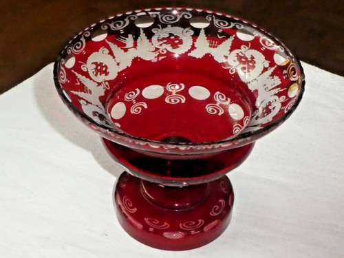 Magnifique coupe cristal de - cristal,