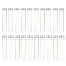  20 Pcs Plastic Test Tubes for