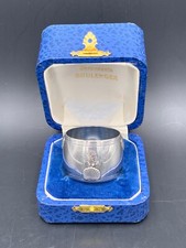 Solid Silver Towel Round Shell Decor c. 1900