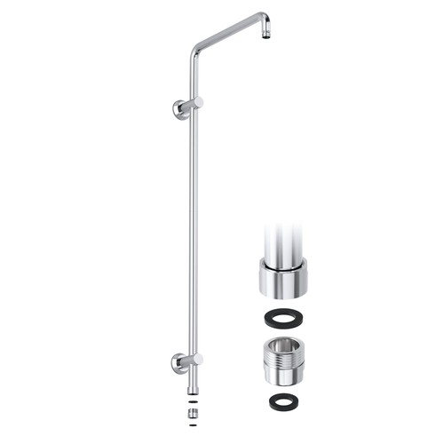 Barre douche acier - de,
