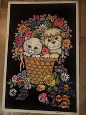 Affiche Chaton Lumière Noire