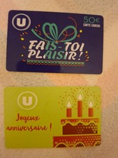 GIFT CARDS/CARD "U" PERIMEE "PLEASE YOURSELF" 50 Euros +"HAPPY BIRTHDAY