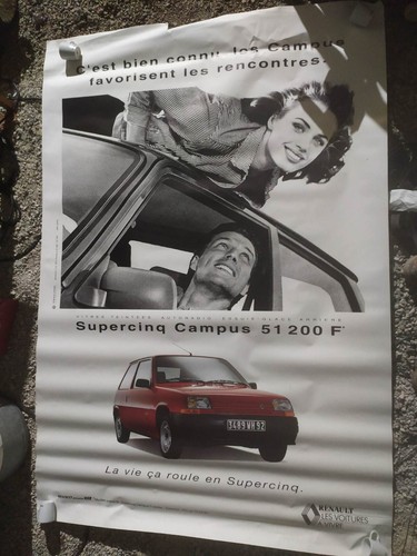 Affiche publicitaire renault - affiche,