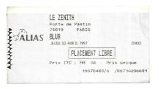 RARE / BILLET TICKET DE CONCERT - BLUR : LIVE A PARIS ( FRANCE ) 1997 / GORILLAZ