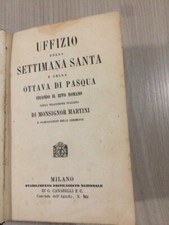 Libro Uffizio Della Settimana Santa E Della Ottava Di Pasqua Di Mons. Martini