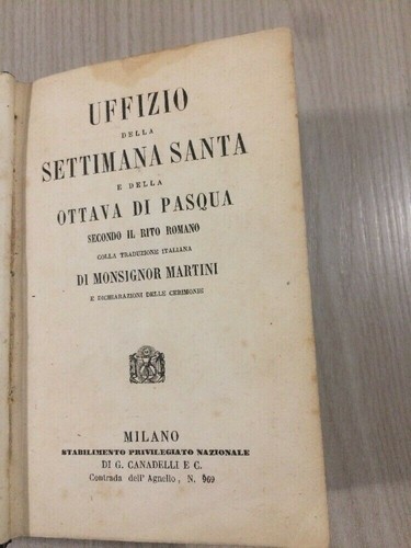 Libro uffizio della settimana - libro,