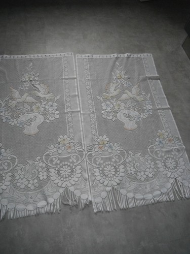 Rideaux voile colombes et - ,