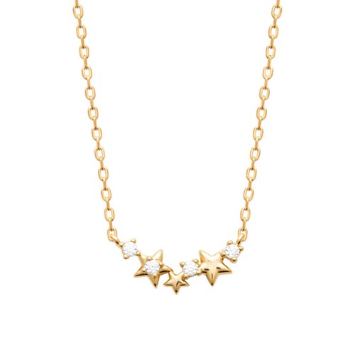 Collier etoiles zirconium - et,