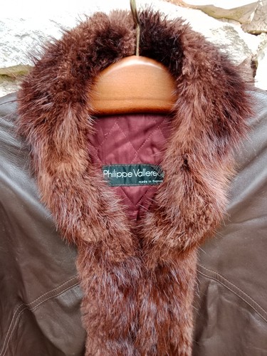 Manteau cuir luxe - , vintage