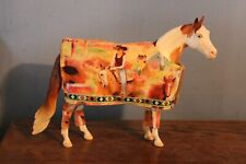 Peter Stone / Breyer Model Horse Cowgirl Print Barn Blanket With Ribbon