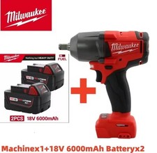 Clef a choc Milwaukee M18 neuve, Double Batterie 6Ah