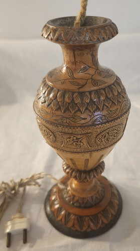 Pied lampe ancien - pied, de