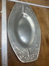 Ancien plat étain décors en