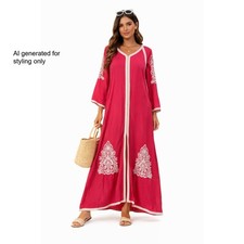 VTG Pink Moroccan Kaftan Maxi