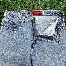 VTG Levi's SilverTab Jeans Mens 32x32" Blue Wide-Leg Baggy Distressed Skater 90s