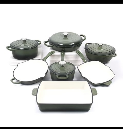 Céramique enamel pot set - céramique,