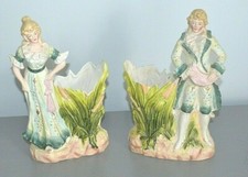 Paire Figurine Biscuit Couple