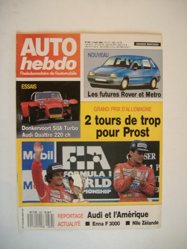Auto hebdo 687 audi - audi, 90