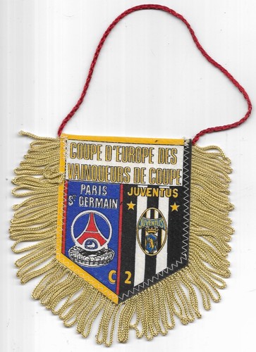 Fanion vintage psg juventus - fanion, psg-juventus