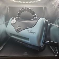 Sizzix Texture Boutique Embossing Machine Purse Style Baby Blue MACHINE ONLY