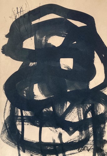 Monochrome abstrait original - abstrait,