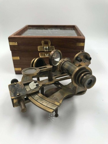Sextant nautique laiton - en,