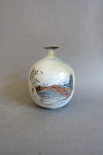 Vase boule à col rétréci en
