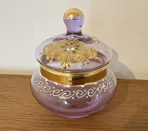 Murano glass candy jar - , decor