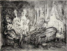 Curiosa JEAN DEVILLE Veillee Burlesque ENGRAVING Eau Forte EROTIC Erotica XX°