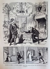 PARIS THEATRE DE L ODEON LE COMTE D EGMONT / ENGRAVING 1890