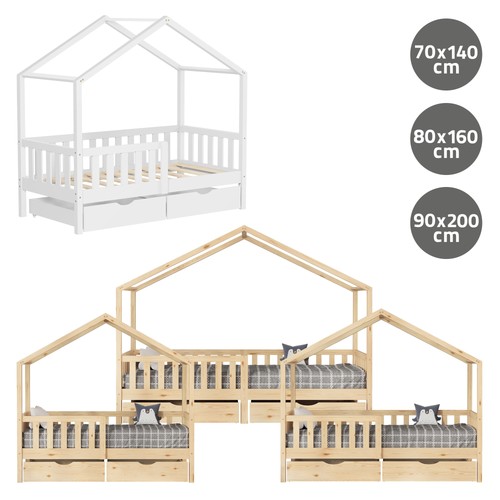 Lit enfant cabane bois - cabane,