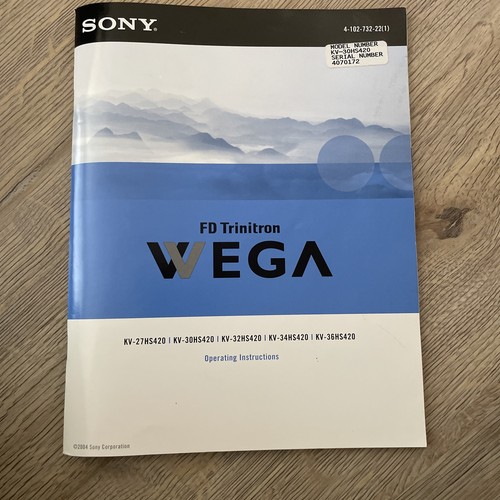 Sony wega trinitron - wega,