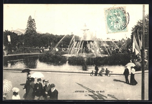 Cpa angers jardin mail - angers,, du