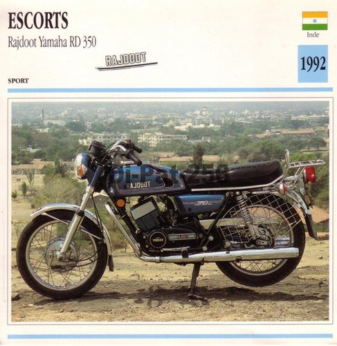 Fiche moto yamaha rd - yamaha, 350