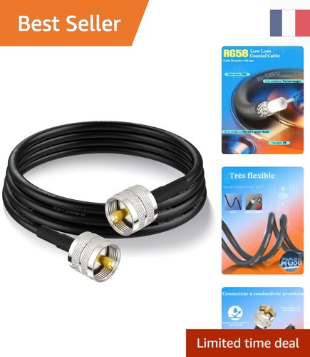 Câble coaxial rg58 pour - cm,