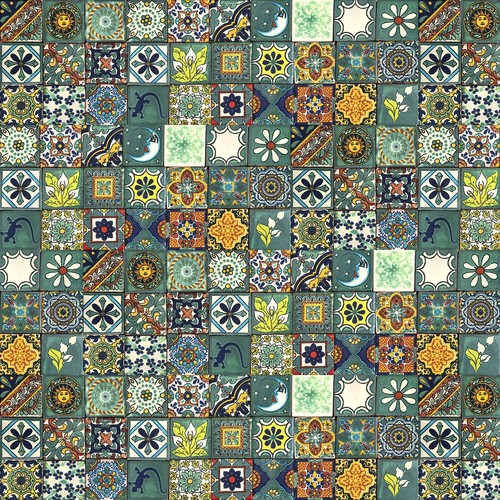 Carreaux décoratifs verts - carreaux,