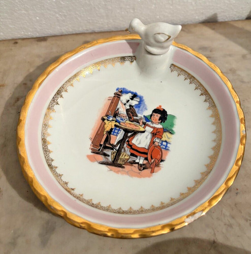 Ancienne assiette bouillie - ancienne,