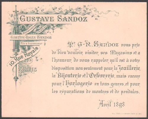 Gustave sandoz pour - gustave,
