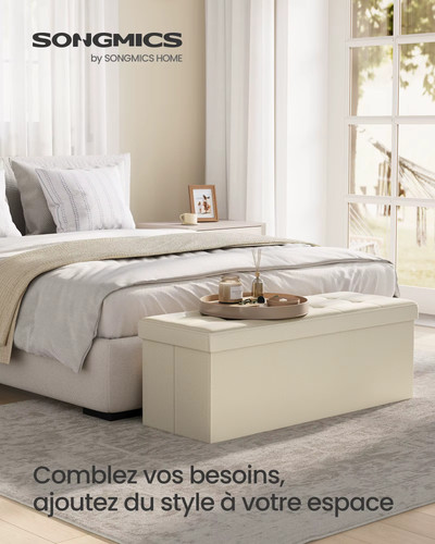 Storage bench foldable - storage, ottoman