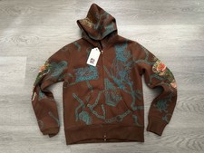 CHRISTIAN AUDIGIER Vintage Made In USA Womens Brown Full Zip Hoodie Size Medium