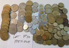 LOT 828 GRAMMES pièces de monnaies mexique MEXICO pesos ESTADOS UNIDOS MEXICANOS