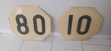 Vintage SNCF Speed Limit 2 Panels 