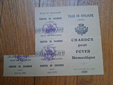 Rationing - coal card boulogne