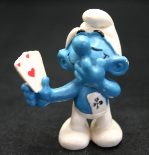 Figurine schtroumpf card - schtroumpf,